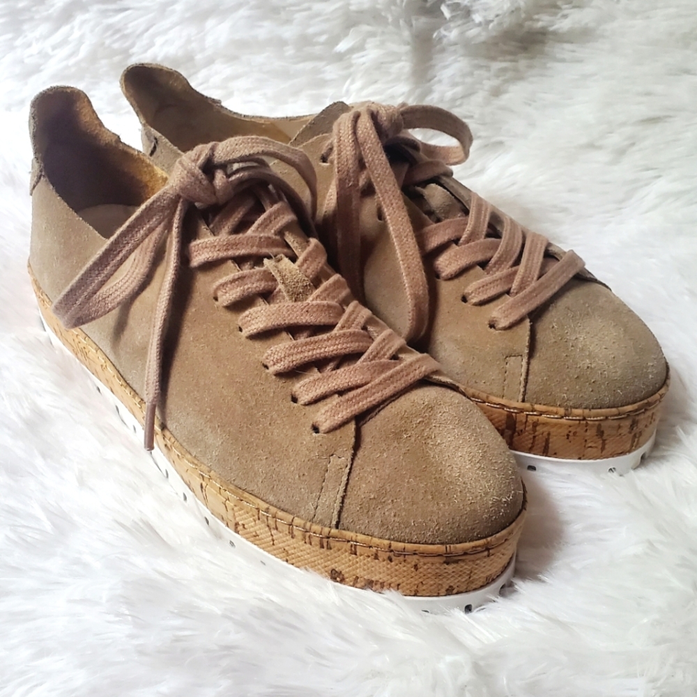 SCHUTZ Shoes Suede Cork Platform